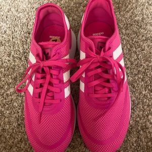 Pink Adidas sneakers